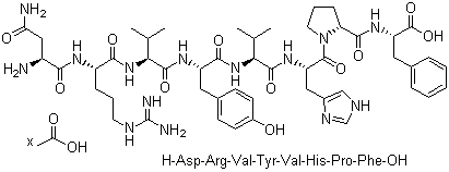 血管紧张素分子结构 (CAS 58-49-1)