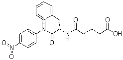 structure of CAS# 5800-34-0, N-戊二酰-L-苯丙氨酰对硝基苯胺