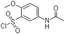 structure of CAS# 5804-73-9, 5-Acetylamino-2-methoxybenzenesulfonyl chloride