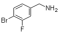structure of CAS# 581812-99-9, 4-Bromo-3-fluorobenzenemethanamine