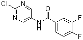 structure of CAS# 582323-16-8, N-(2-Chloro-5-pyrimidinyl)-3,4-difluorobenzamide
