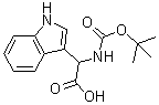 structure of CAS# 58237-94-8, alpha-[叔丁氧羰基]氨基]-1H-吲哚-3-乙酸