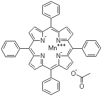 Acetato(tetraphenylporphinato)manganese molecular structure (CAS 58356-65-3)