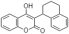 structure of CAS# 5836-29-3, Coumatetralyl