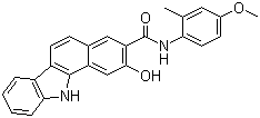 structure of CAS# 5840-22-2, 2-羟基-N-(4-甲氧基-2-甲基苯基)-11H-苯并[a]咔唑-3-甲酰胺