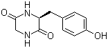 structure of CAS# 5845-66-9, Cyclic(glycyl-L-tyrosyl)