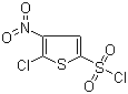 2-氯-3-硝基噻吩-5-磺酰氯分子结构 (CAS 58457-24-2)