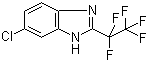 6-Chloro-2-(perfluoroethyl)benzimidazole molecular structure (CAS 58457-67-3)