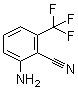 structure of CAS# 58458-11-0, 2-Amino-6-trifluoromethylbenzonitrile