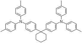structure of CAS# 58473-78-2, 4,4'-Cyclohexylidenebis[N,N-bis(4-methylphenyl)aniline]