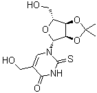 5-(Hydroxymethyl)-2',3'-O-(1-methylethylidene)-2-thiouridine molecular structure (CAS 58479-71-3)