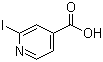 structure of CAS# 58481-10-0, 2-Iodoisonicotinic acid