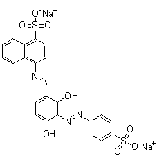 CAS # 5850-15-7, C.I. Acid Brown 15, Acid Brown SRN, C.I. 20190, C.I. Acid Brown 15, Colocid Brown 2R, Coriamine Brown CR, Coriamine Brown GR, Formo Brown RTF, Leather Brown GR, Resorcine Brown R, Ritaleather Brown RR, Sandal Acid Brown GR, Sandal Acid Brown HE