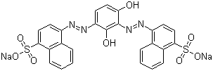 structure of CAS# 5850-16-8, Acid Brown 14
