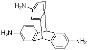 CAS # 58519-06-5, 9,10-Dihydro-9,10[1',2']-benzenoanthracene-2,6,14-triamine, 2,6,14-Triaminotriptycene, 2,6,14-Triptycenetriamine