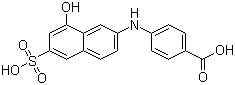 6-(4-Carboxyanilino)-4-hydroxy-2-naphthalenesulfonic acid molecular structure (CAS 5855-84-5)