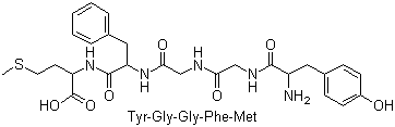 structure of CAS# 58569-55-4, Tyrosylglycyl-glycyl-phenylalanyl-methionine