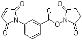 structure of CAS# 58626-38-3, 3-Maleimidobenzoic acid N-hydroxysuccinimide ester