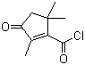 CAS 登录号：58626-57-6, 2,5,5-三甲基-3-氧代-1-环戊烯-1-甲酰氯