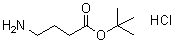 structure of CAS# 58640-01-0, 4-Aminobutanoic acid tert-butyl ester hydrochloride