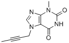 CAS 登录号：586408-08-4, 7-(丁-2-炔-1-基)-3-甲基-3,7-二氢-1H-嘌呤-2,6-二酮