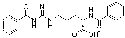 CAS # 58682-75-0, alpha,omega-Dibenzoyl-L-arginine, N2-Benzoyl-N5-[(benzoylamino)iminomethyl]-L-ornithine, NSC 319654