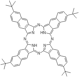2,11,20,29-Tetra-tert-butyl-2,3-naphthalocyanine molecular structure (CAS 58687-99-3)