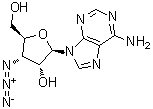 3'-Azido-3'-deoxyadenosine molecular structure (CAS 58699-62-0)
