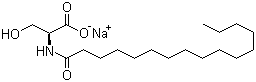 CAS 登录号：58725-46-5, N-十六碳酰-L-丝氨酸钠, 1-棕榈酰-L-丝氨酸钠