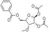 CAS 登录号：58769-33-8, 3-O-甲基-beta-D-呋喃核糖 1,2-二乙酸酯 5-苯甲酸酯