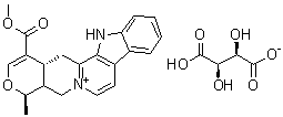 CAS # 58782-36-8, Serpentine hydrogen tartrate, (19alpha)-3,4,5,6,16,17-Hexadehydro-16-(methoxycarbonyl)-19-methyloxayohimbanium salt with (2R,3R)-2,3-dihydroxybutanedioic acid (1:1)