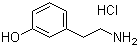3-羟苯乙胺盐酸盐分子结构 (CAS 588-05-6)