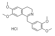 Dihydropapaverine hydrochloride molecular structure (CAS 5884-22-0)