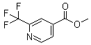 structure of CAS# 588702-68-5, 2-(Trifluoromethyl)-4-pyridinecarboxylic acid methyl ester