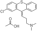氯普噻吨乙酸盐分子结构 (CAS 58889-16-0)