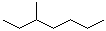 structure of CAS# 589-81-1, 3-Methylheptane