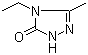 4-乙基-5-甲基-2H-1,2,4-三唑-3(4H)-酮分子结构 (CAS 58910-25-1)