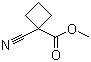 Methyl 1-cyanocyclobutanecarboxylate molecular structure (CAS 58920-79-9)