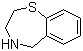 structure of CAS# 58980-39-5, 2,3,4,5-Tetrahydro-1,4-benzothiazepine