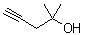 structure of CAS# 590-37-4, 2-Methyl-4-pentyne-2-ol