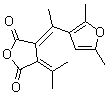 (E)-alpha-2,5-二甲基-3-呋喃基亚乙基(异丙亚基)琥珀酸酐分子结构 (CAS 59000-86-1)