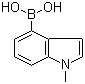 structure of CAS# 590417-56-4, 1-Methyl-1H-indole-4-boronic acid