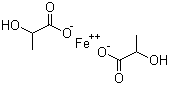 乳酸亚铁分子结构 (CAS 5905-52-2)