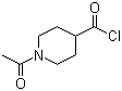 structure of CAS# 59084-16-1, 1-Acetyl-4-piperidinecarbonyl chloride