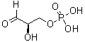 D-甘油醛 3-磷酸酯分子结构 (CAS 591-57-1)