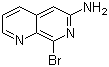 structure of CAS# 5912-35-6, 8-Bromo-1,7-naphthyridin-6-amine