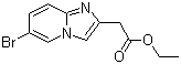 structure of CAS# 59128-04-0, 6-溴咪唑并[1,2-a]吡啶-2-乙酸乙酯