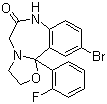 卤恶唑仑分子结构 (CAS 59128-97-1)