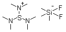 structure of CAS# 59218-87-0, Tris(dimethylamino)sulfonium trimethylsilyldifluoride