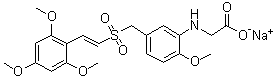 structure of CAS# 592542-60-4, Rigosertib sodium